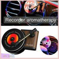 ON SALE Record Player Design Car Perfume Clip Vinyl Spin Phonograph Record Shape Air Smell Diffuser Air Freshener With Three Refills