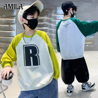 AMILA เสื้อสเวตเตอร์สำหรับเด็กผู้ชาย,เสื้อกันหนาวสำหรับเด็กโต