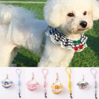 Cute Ruffled Lace Dog Harness And Leash Set Adjustable Pet Harness for Small Dogs Cat Chest Strap Dog Accessories Leashes