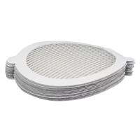 Bathroom Floor Drain Filter 10PCS Round Shower Self Adhesive Filter Mesh Glass Fiber Hair Drain Catcher for Home Apartment White Drain Cover for Dormitory compatible