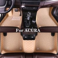 High Quality Customized Double Layer Detachable Diamond Pattern Car Floor Mat For ACURA RSX NSX ILX Legend Integra RLX Astra CL