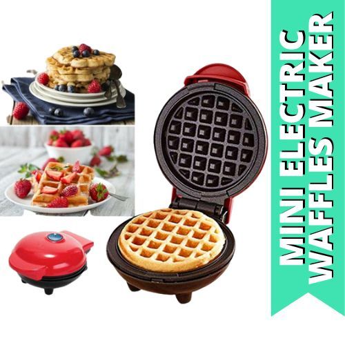 Electric Waffle Maker, Breakfast Dessert Non-stick Pan, Kitchen