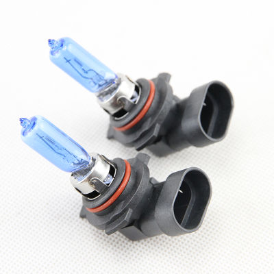 2X 9012 HIR2 9012 LL HALOGEN HEADLAMP HEADLIGHT BULBS 12V 55W 6500K XENON LOOK WHITE PAIR NEW BLUE GLASS CAR-STYLING