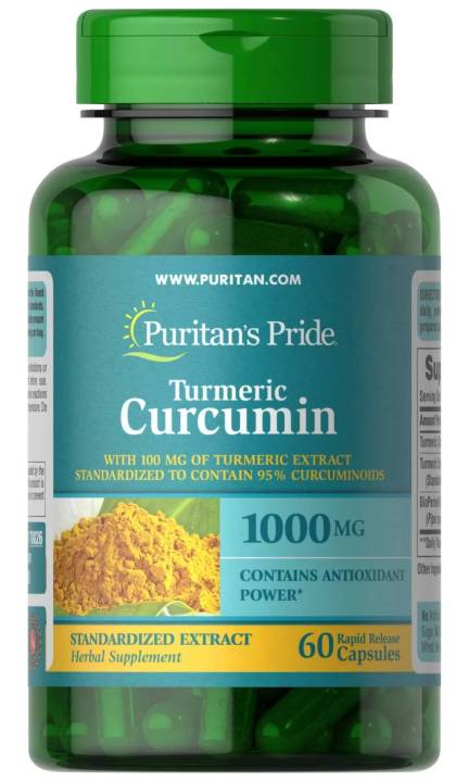 ขมิ้น-พริกไทยดำ-puritan-s-pride-turmeric-curcumin-1000-mg-w-bioperine-5-mg-60-capsules