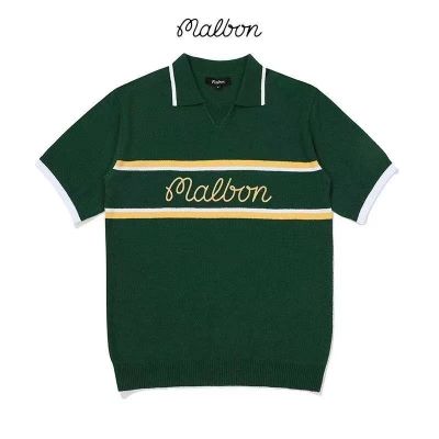 2023 Korea MALBON Golf Top Outdoor Sports Knitwear Mens Sports polo Top Short-Sleeved Golf Jersey 880305