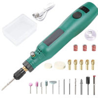 Mini Electric Drill Set for DIY Resin Mold Tool Variable Speed USB Charging Handheld Nail Drill Kit Polishing Drill Equipments