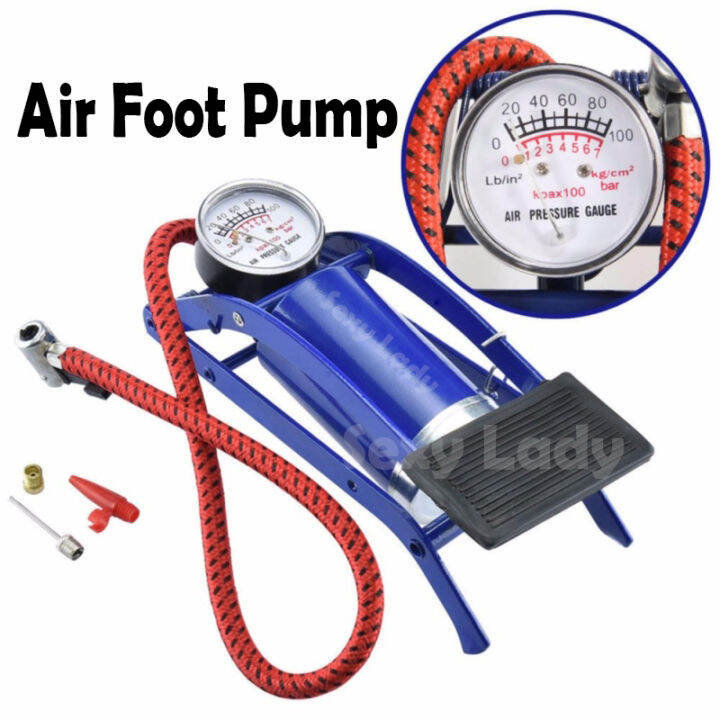 bike tire pump with pressure gauge