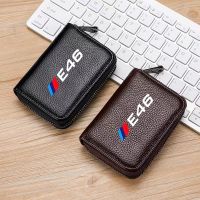 ▬ Genuine Leather Wallet Driving License Business Card Holder Wallet for BMW E46 E34 E36 E30 E39 E60 E61 E70 E87 E90 Accessories