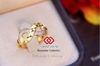 แหวนทอง อินฟินิตี้ Gold Ring **AJR140IG-KW** แหวน แหวนเพชร **จัดส่ง ฟรี!! + ชำระปลายทาง**