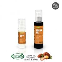 Aroma&amp;More ARGAN OIL อาร์แกน ออยล์บริสุทธิ์ ออร์แกนิค Virgin Organic โมร็อกโก  ขนาด  30/120/500/1000ML Cosmetic grade