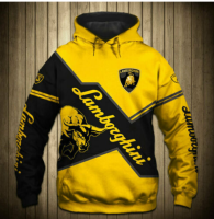 3D HOODIE-  XZX180305   Hot Trend lambor ghini Hoodie 3D F1 Team All Over Print Size Full 21