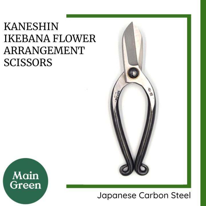 Kaneshin Ikebana Flower Arrangement Scissors, Japanese Carbon Steel, Ikebana Garden Tools Made