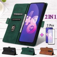 2 IN 1สำหรับ OPPO F11 Pro หนังบรรยากาศเคสโทรศัพท์พร้อมด้วยเซรามิคป้องกันหน้าจอโค้งฟิล์มเซรามิก