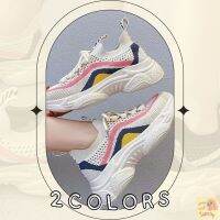 โอมากๆ?แฟชั่น รองเท้าผ้าใบผ้ายืด สามารถระบายอากาศได้ดี 2 สี เบอร์ 35-40 (110)