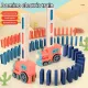 Domino train children building block 60 pieces game simulation sound automatic toy puzzle early childhood toy building block game birthday gift