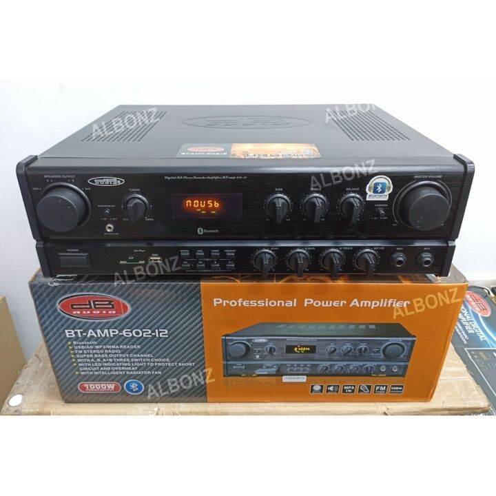 Amplifier AV602BT 1000Watts BT/USB/SD/FM DB Audio Professional Digital