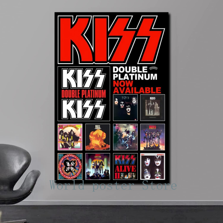 kiss-destroyer-album-art-poster-ผ้าใบติดผนังที่ไม่เหมือนใครสำหรับการตกแต่งบ้านสมัยใหม่และของขวัญส่วนบุคคล