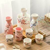 【CW】 Japanese-style Underglaze Glaze Sake Wine Set Warmer Hot Pot Liquor Dispenser