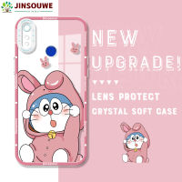 Jinsouwe เคสเคสโทรศัพท์โทรศัพท์สำหรับ Realme 3เคสโทรศัพท์,ฝาหลังยางนิ่มลายการ์ตูนโดราเอมอน