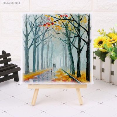 ◊❅ Mini Canvas And Natural Wood Easel Set For Art Painting Drawing Craft Wedding Supply