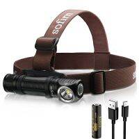 Sofirn HS40 USB C Rechargeable Headlamp 18650 Super Bright SST40 LED Torch 2000lm Flashlight with 2 Modes Power Indicator