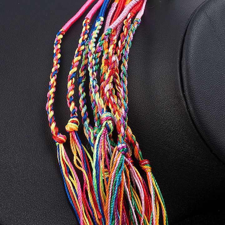 rainbow-braid-strands-rope-bracelets-luxury-colorful-infinity-bracelet-handmade-jewelry-cord-strand-braided-friendship-bracelet-wall-stickers-decals