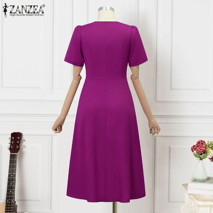 สินค้ามาใหม่-จัดส่งฟรี-fancystyle-zanzea-ชุดซันเดรสทรงเอไลน์เที่ยวกลางคืนชุดเดรสทรงไม่สมมาตรหรูหราสไตล์เกาหลีของผู้หญิง-11