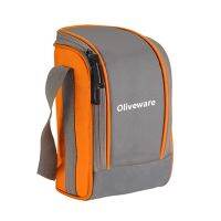 SOPL-OLIVEWARE Boss (สีส้ม) กล่องอาหารกลางวัน | ช่วงสแตนเลส | ไมโครเวฟปลอดภัย &amp; กันรั่ว |