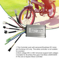 36V48V 250W350W E-Bike Controller Set Brushless Square Wave Controller with KT-LED 880 Display 130X Thumb Throttle Sensor