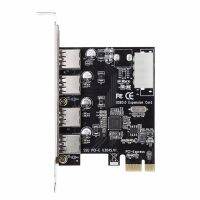 4 Port PCI-E to USB 3.0 HUB PCI Express Expansion Card Adapter 5 Gbps Speed For Desktop Computer Components Brand lsDcbss