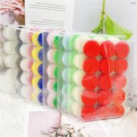 ♘ 30mm Multicolor Dots Nylon Sticky Hook and Loop Dot Sticker DIY Adhesive Fastener Tape Double Sided Round Self-Adhesive 30pairs