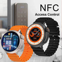 2023 ใหม่ NFC S9 Ultra Round Smart Watch Men AMOLED Ultra Series สร้อยข้อมือกีฬา BluetoothCall กันน้ำ Voice Assistant ผู้ชาย smartwatch ผู้หญิง