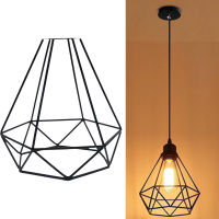 Modern Pendant Light Black Iron Hanging Cage Vintage Lampshade Minimalist Accent Lamp Guard Industrial Style Ceiling Lamp Shades