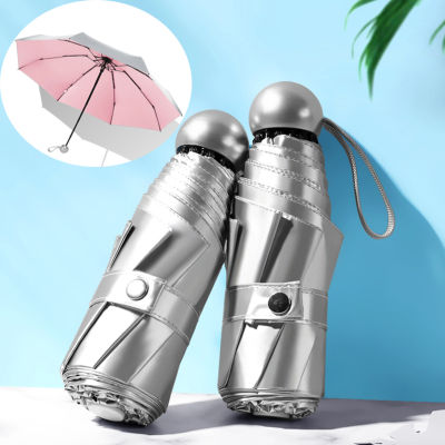 5 Ribs Pocket Mini Umbrella Anti UV Paraguas Sun Umbrella Rain Windproof Light Folding Portable Umbrellas for Women Children