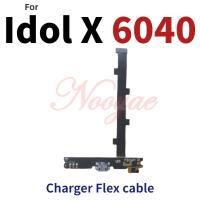 สําหรับ Alcatel One Touch Idol X 6040 6040A USB Dock Charger Port ปลั๊กชาร์จ ไมโครโฟน MIC Flex Cable Board + Tracking