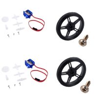 2ชิ้นล็อต feetech FS90R servo ล้อ360องศาหมุนอย่างต่อเนื่อง Micro RC Servo Motor สำหรับ RC รถเรือหุ่นยนต์ s 6V 1.5กก.