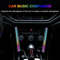 [ANYA Auto Parts] ไฟ LED Strip Rhythm Light RGB เพลงแบบชาร์จไฟได้โคมไฟควบคุมเสียง Pick Up Voice Activated Color Bar Room Ambient Light