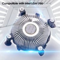 【Ready】Computer CPU Fan Safe Low Noise Aluminium Core Large Air Volume CPU พัดลมระบายความร้อนสำหรับ Intel LGA 1700