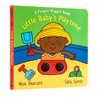 English original picture book little baby S playtime: a finger wiggle Book cardboard book hole game toy book famous Nick sharratt picture book childrens Enlightenment cognition picture book