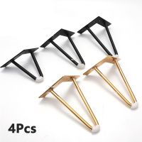 4pcs Metal Legs for Furniture 10-40cm Coffee Table Leg Black Gold Sofa Bathroom Cabinet Dresser Beds Desk Hairpin Leg Chair Feet Furniture Protectors