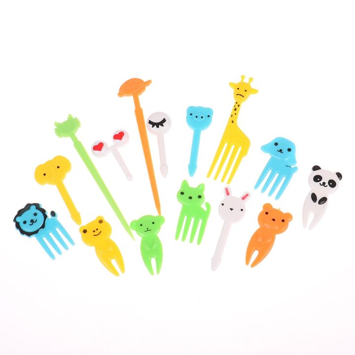52pcs-cute-mini-farm-cartoon-food-picks-children-snack-cake-dessert-food-fruit-forks-lunch-bento-accessories-party-decor