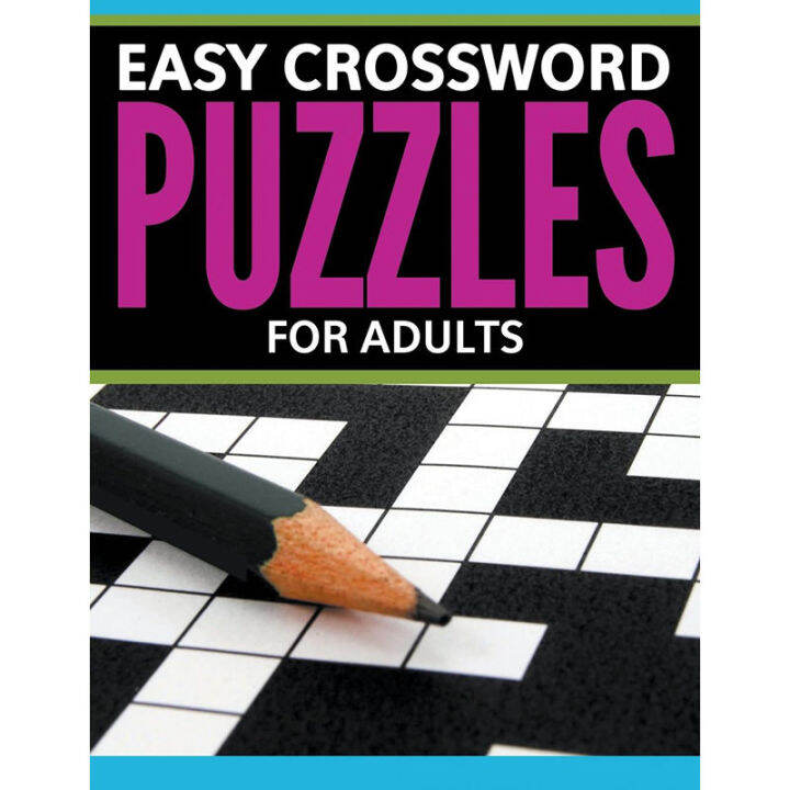 Easy Crossword Puzzles For Adults. Lazada