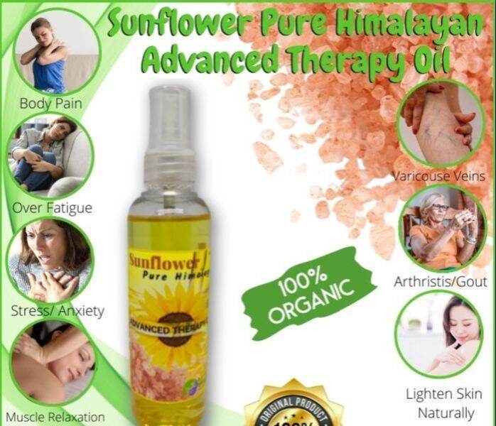 Sunflower Pure Himalayan Therapy Oil (Skin lightening ) 100ml Lazada PH