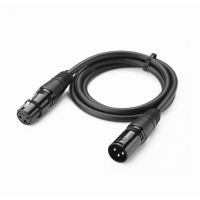 【คุณภาพสูง】【1.5m/3m/5m/10m Microphone Cable Audio Cord Wire Connector XLR 3-Pin Male to Female XLR Cable