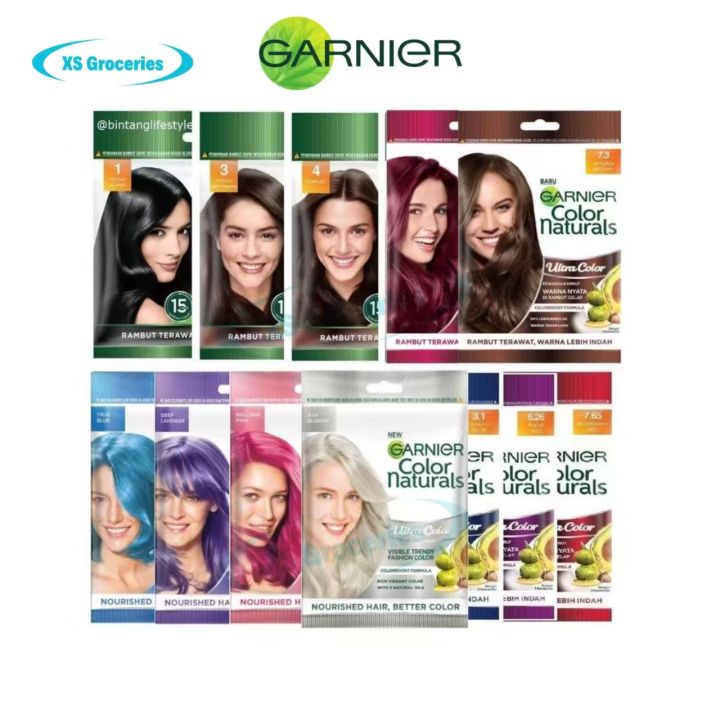 Garnier Hair Color Natural Ultra Color Sachet/ pewarna rambut garnier