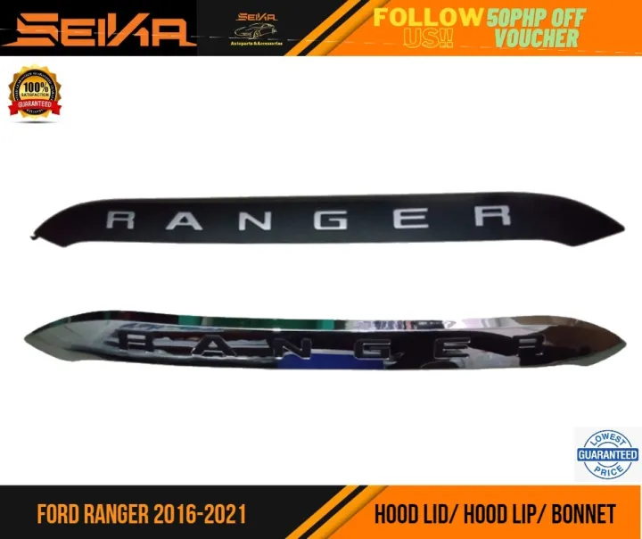 Ford Ranger 2016, 2017, 2018, 2019, 2020, 2021 Hood Lip/ Hood Lip