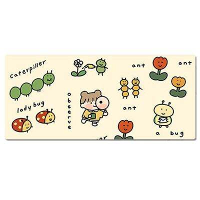 （A LOVABLE）90X40Cm 35.43X15.74 InchSize น่ารัก High Definition CartoonFriendTable Mat Non SlipPad