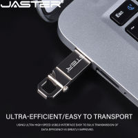 Hot JASTER Pen Drive 64GB 32GB โลหะสีดำ USB 2.0แฟลชไดรฟ์ฟรีโลโก้ที่กำหนดเอง Memory Stick 16GB ของขวัญธุรกิจดิสก์ U สำหรับแล็ปท็อป