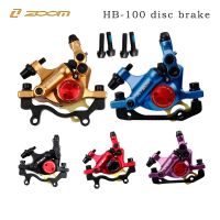 ZOOM HB100 MTB Hydraulic Brakes Set Bicycle Caliper Disc Brakes For Mountain Bike Pushes Caliper Piston Cycling With Rotor 160mm