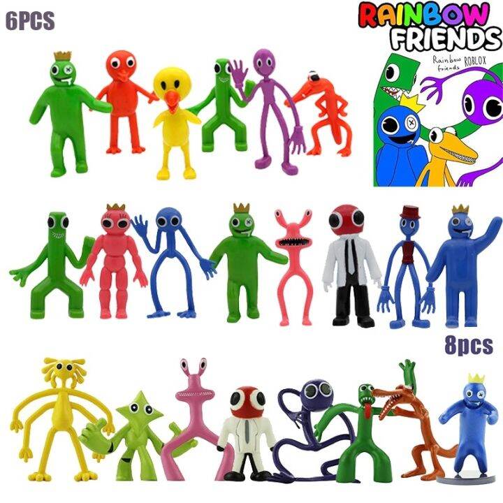 8pcs Roblox Rainbow Friends Building Block Toy Figure Model Kid